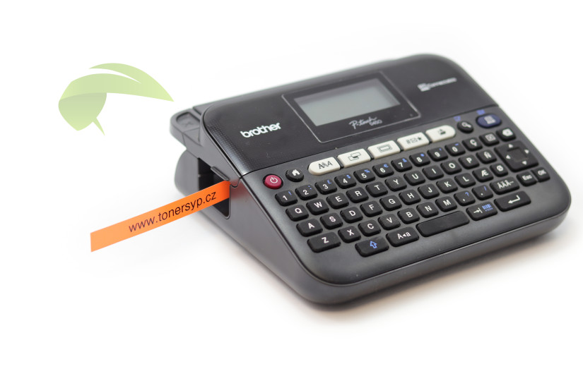 Oranžový signálny štítok z kazety TZe-B31