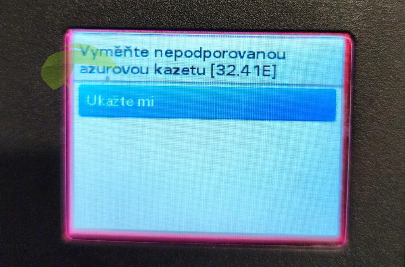 Chyba 32.41E v tlačiarni Lexmark