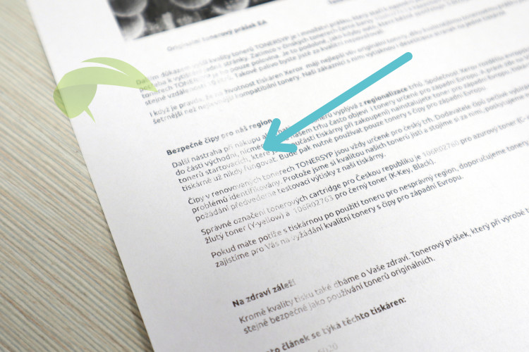 Dochádzajúci toner v tlačiarni