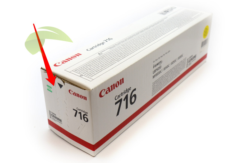 Originálny toner Canon s neporušenou krabicou a hologramom.