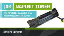 Návod na plnenie tonerov HP LaserJet Pro CF283A, M201/M225/MFP M125/127