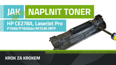Návod na plnenie tonerov HP CE278A, LaserJet Pro P1566/P1606dn/M1536 MFP