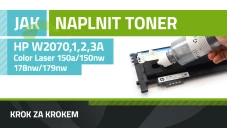 Návod na plnenie tonerov HP 117A (W2070,1,2,3A), HP Color Laser 150a/150nw/178nw/179fnw