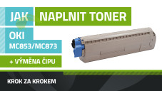 Návod na plnenie tonerov OKI MC853/MC873/MC883