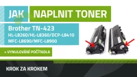 Návod na plnenie tonerov Brother TN-423 