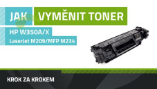 Ako vymeniť toner W1350X/W1350A v tlačiarni HP LaserJet M209 a M234