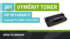 Ako vymeniť toner W1490X/W1490A v tlačiarni HP LaserJet Pro 4102 a 4002