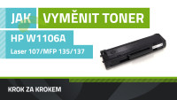 Ako vymeniť toner HP W1106A