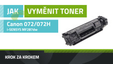 Ako vymeniť toner Canon 072/072H, Canon i-SENSYS MF287dw