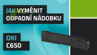Ako vymeniť odpadovú nádobku OKI C650