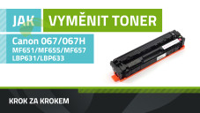 Ako vymeniť toner Canon 067/067H