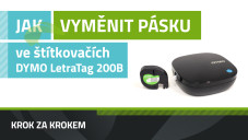 Ako vymeniť pásku v štítkovači DYMO LetraTag 200B