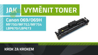 Ako vymeniť toner Canon 069/069H