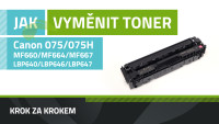 Ako vymeniť toner Canon 075/075H