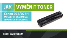 Ako vymeniť toner Canon 075/075H