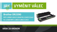 Ako vymeniť fotovalec Brother DR-2590