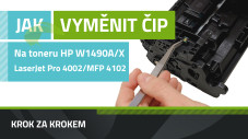 Návod na výmenu čipu na toneri W1490X, HP LaserJet Pro 4002/MFP 4102