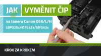 Ako vymeniť čip na toneroch Canon 056, 056L a 056H, Canon i-SENSYS LBP325x/MF542x/MF543x