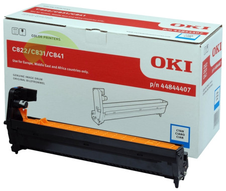 Zobrazovací valec pre OKI 44844407 originálny cyan, C822/C831/C841