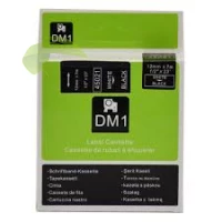 Kompatibilná páska s Dymo 45021 / S0720610, 12mm x 7m, biela tlač / čierny podklad