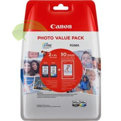 Canon PG-545XL/CL-546XL, originálny multipack XL, Pixma TS3150/MG3050/MG2550