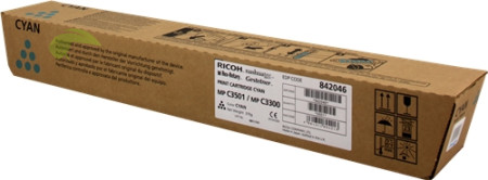 Toner Ricoh MP C3501, MP C3300, 842046 originál cyan, Aficio C2800/C3300/C3001/C3501