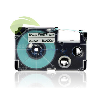 Kompatibilná páska pre Casio XR-12WE, 12mm x 8m čierna tlač / biely podklad