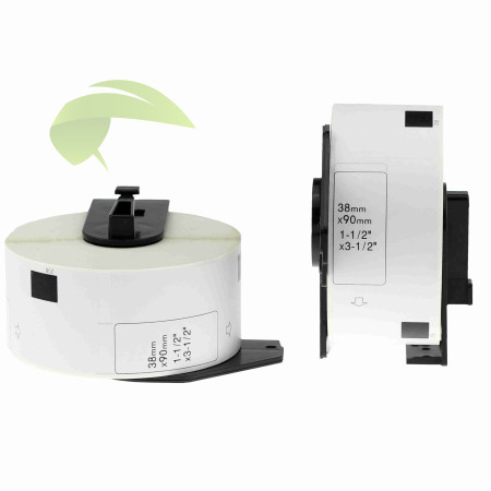 Kompatibilné etikety pre Brother DK-11208, 38mm x 90mm, 400ks, biele