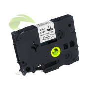 Kompatibilná páska pre Brother HSe-221, 8,8mm x 1,5m, čierna tlač / biely podklad