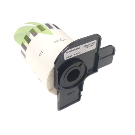Kompatibilé etikety pre Brother DK-22113, 62mm x 15,24m, filmová páska priehľadná