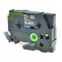 Kompatibilná páska pre Brother TZe-345, 18mm x 8m, biela tlač / čierny podklad