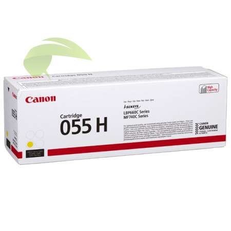 Toner Canon 055H žltý 3017C002 originálny, LBP663Cdw/LBP664Cx/MF742Cdw/MF744Cdw/MF746Cx