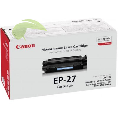 Originálny toner Canon EP-27, MF3110//MF3220/MF5530/MF5550 popísaný obal