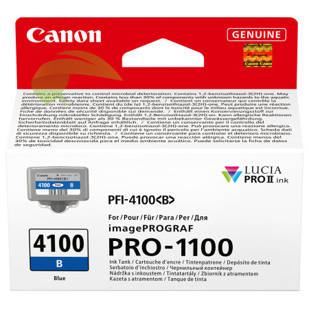 Atramentová náplň Canon PFI-4100 B, 6786C001 modrá originálna, imagePROGRAF PRO-1100