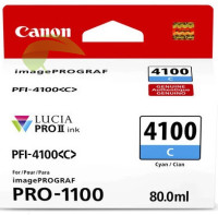 Atramentová náplň Canon PFI-4100 C, 6778C001 cyan originálna, imagePROGRAF PRO-1100