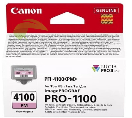 Atramentová náplň Canon PFI-4100 PM, 6782C001 foto magenta originálna, imagePROGRAF PRO-1100