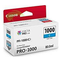 Atramentová náplň Canon PFI-1000 C, 0547C001 cyan originálna, imagePROGRAF PRO-1000