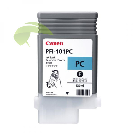 Atramentová náplň Canon PFI-101PC, 0887B001 foto cyan originálna, iPF5000/5100/6000/6100/6200