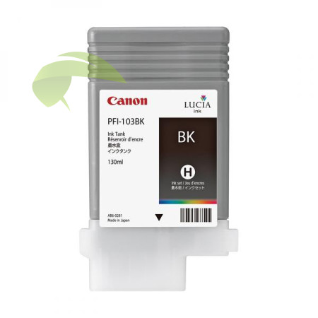 Atramentová náplň Canon PFI-103BK, 2212B001 čierna originálna, iPF5100/6100/6200
