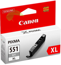 Canon CLI-551XL GY originálna náplň grey, Pixma MG6350/MG7150/MG7550/iP8750