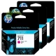 HP CZ135A, HP 711 3 × originálna magenta náplň, DesignJet T120/T520