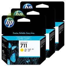 HP CZ136A, HP 711 3 × originálna žltá náplň, DesignJet T120/T520