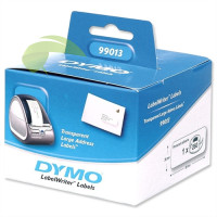 Originálne etikety DYMO 99013, 36 x 89mm, 260ks, priehľadné