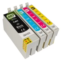 Sada kompatibilných náplní pre Epson 407XL, WorkForce WF-4745 CMYK