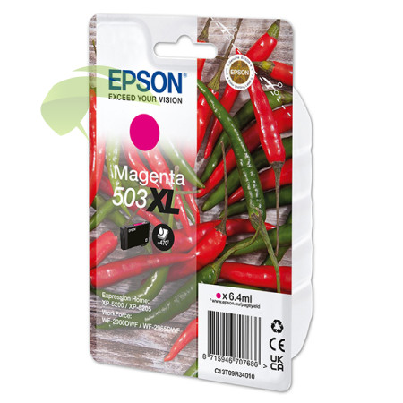 Epson 503XL, C13T09R34010 originálna magenta, WorkForce WF-2960/WF-2965/XP-5200/XP-5205