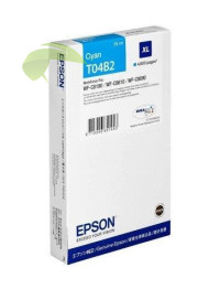 Epson T04B2, C13T04B24N (XL) originálna náplň cyan, WorkForce Pro WF-C8190/WF-8690