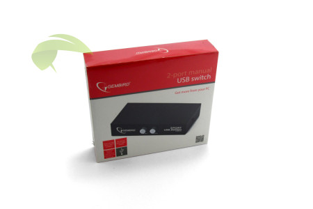Gembird manuálny switch pre 2 USB zariadenia