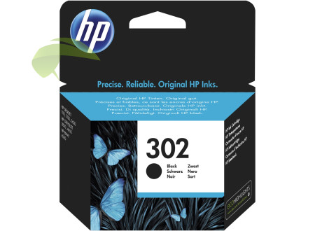 HP F6U66AE, HP 302, originálna náplň čierna, DeskJet 1110/2130/3630 OfficeJet 3830/4650 ENVY 4520