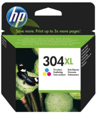 HP N9K07AE, HP 304XL originálna náplň trojfarebná, DeskJet 2620/2630/3720/3730