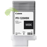 Atramentová náplň Canon PFI-120MBK, 2884C001 matná čierna originálna, imagePROGRAF TM-200/TM-300